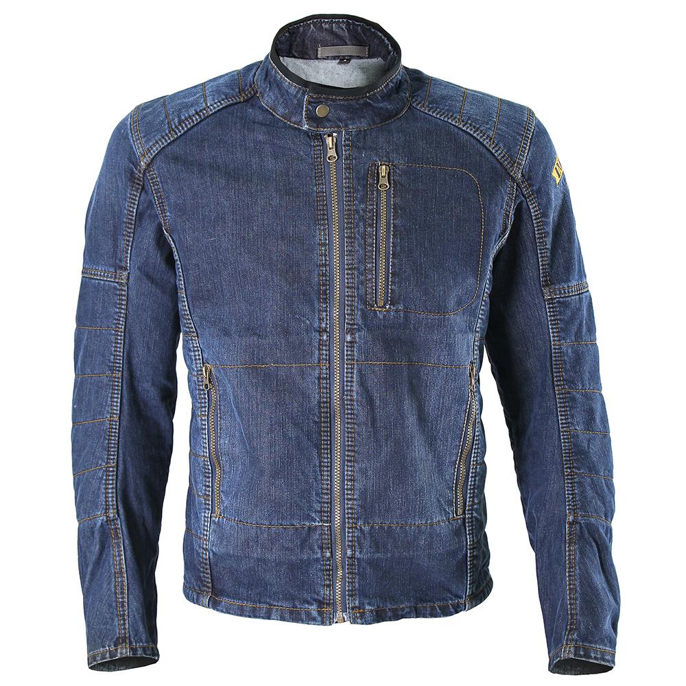 Men's Alpine Jean leather jacket royal blue – Classic Legend Motors